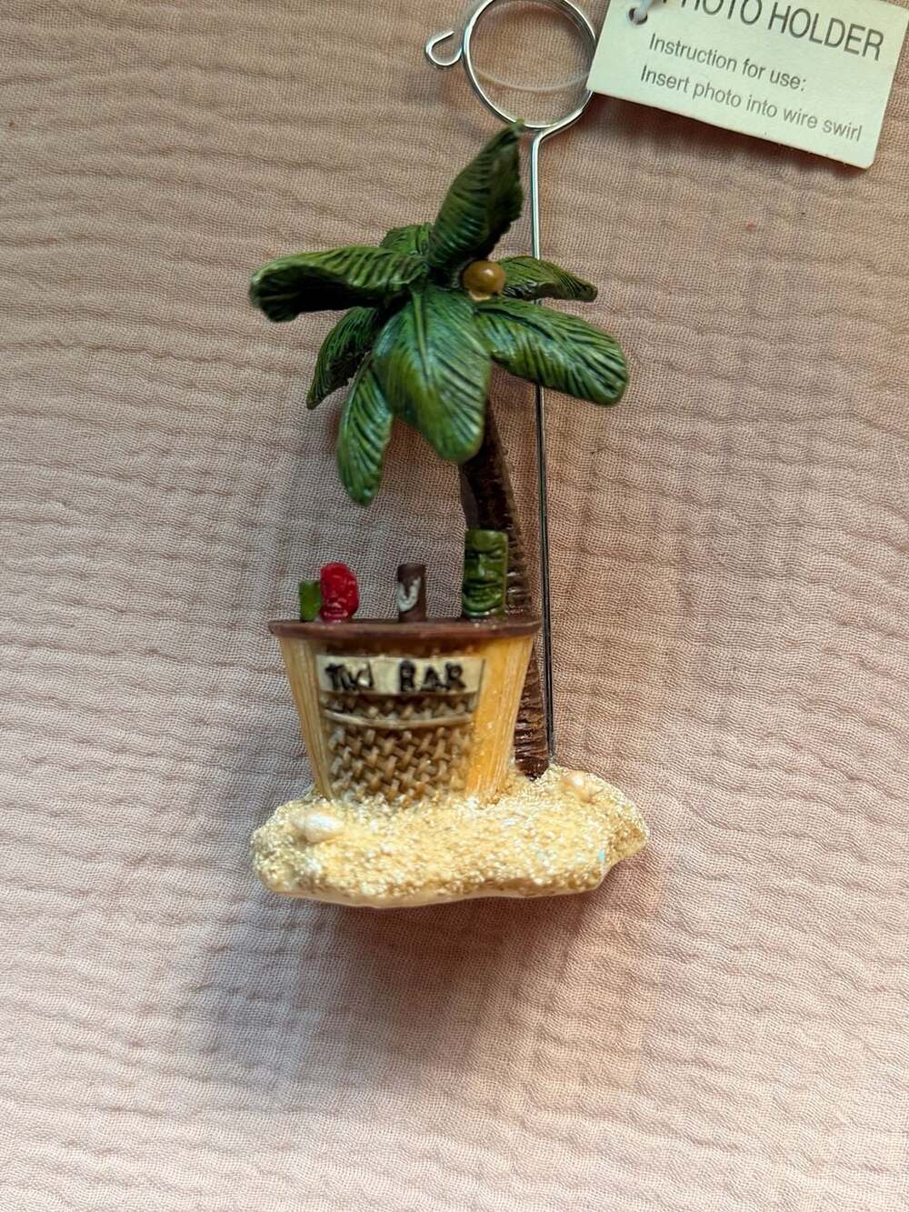 Nautical bundle, Palm Tree and Tiki Bar Photo holder and buoy wall hook
